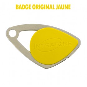 badge intratone jaune