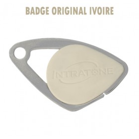 Badge intratone ivoire